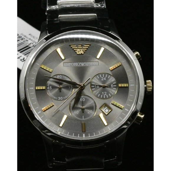 COPY - New Emporio Armani Men's Chronograph Silver - Picture 2 of 5